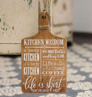 Kitchen Wisdom Hanging Cheese Board - The Fox Decor